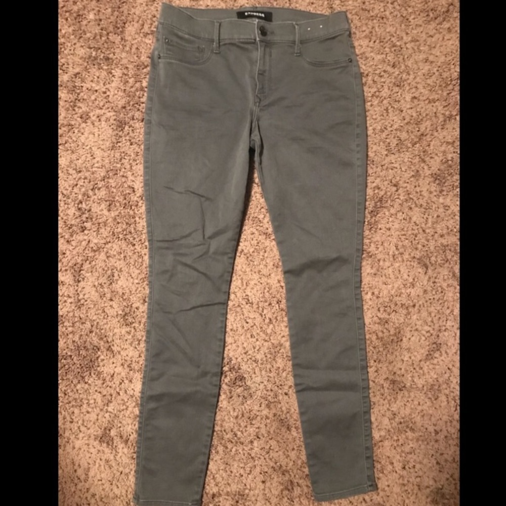 Express 12 Long Grey Mid Rise Legging 🎀